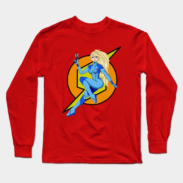 Samus Aran Long Sleeve T-Shirt by MauryAraya316